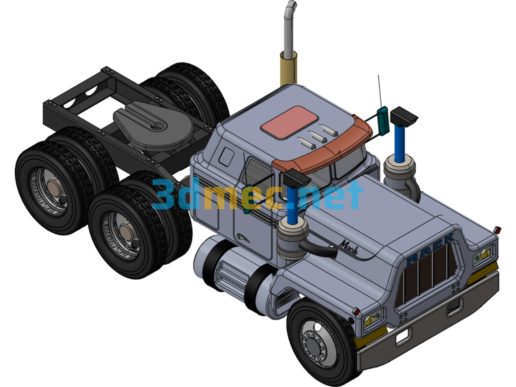 Mack R Series Truck Models - 3D Model SolidWorks Free Download