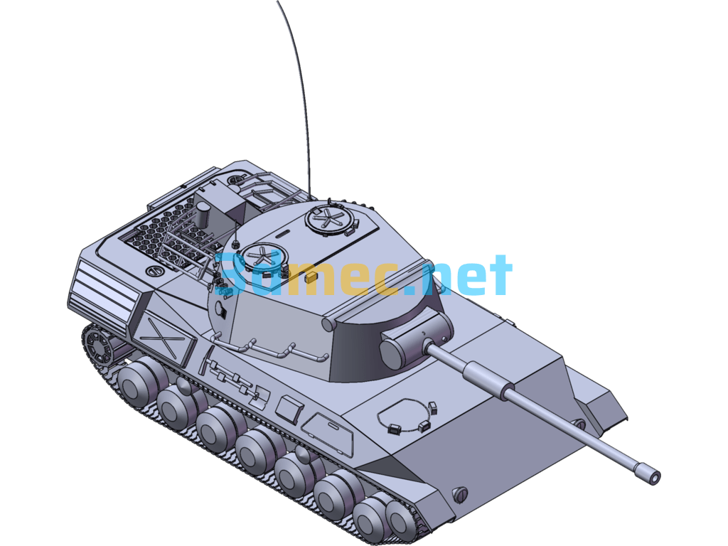 Jaguar I Main Battle Tank - 3D Model SolidWorks Free Download