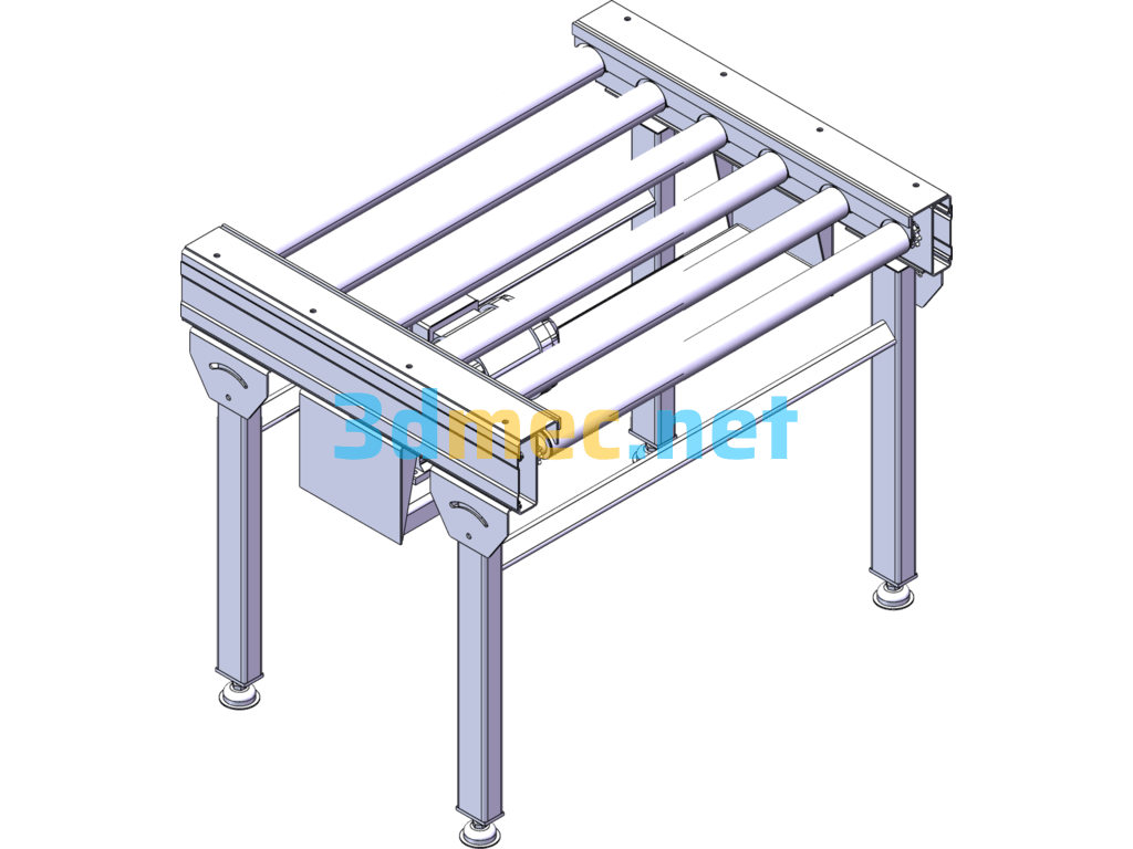 Chain Roller Line - 3D Model SolidWorks Free Download