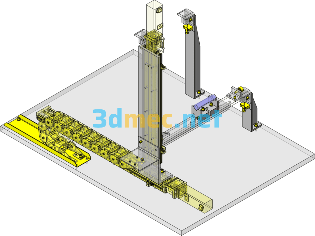 XZ Slide Table - 3D Model SolidWorks Free Download