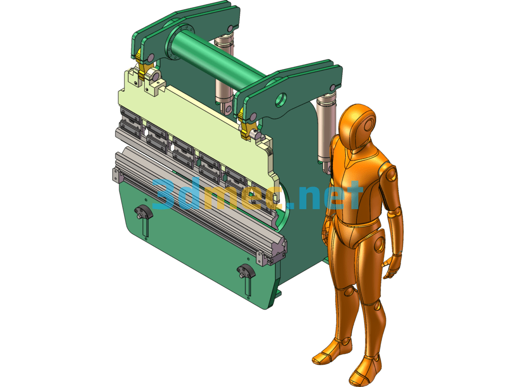 Hydraulic Bending Machine - 3D Model SolidWorks Free Download