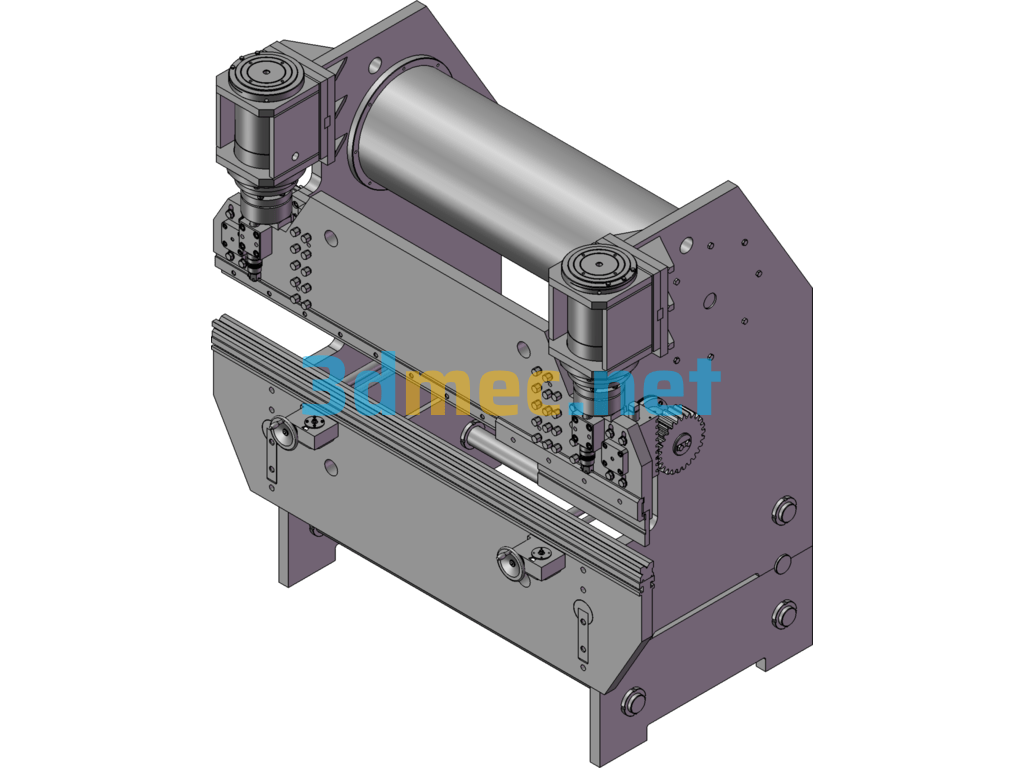 Hydraulic Bending Machine Model - 3D Model SolidWorks Free Download