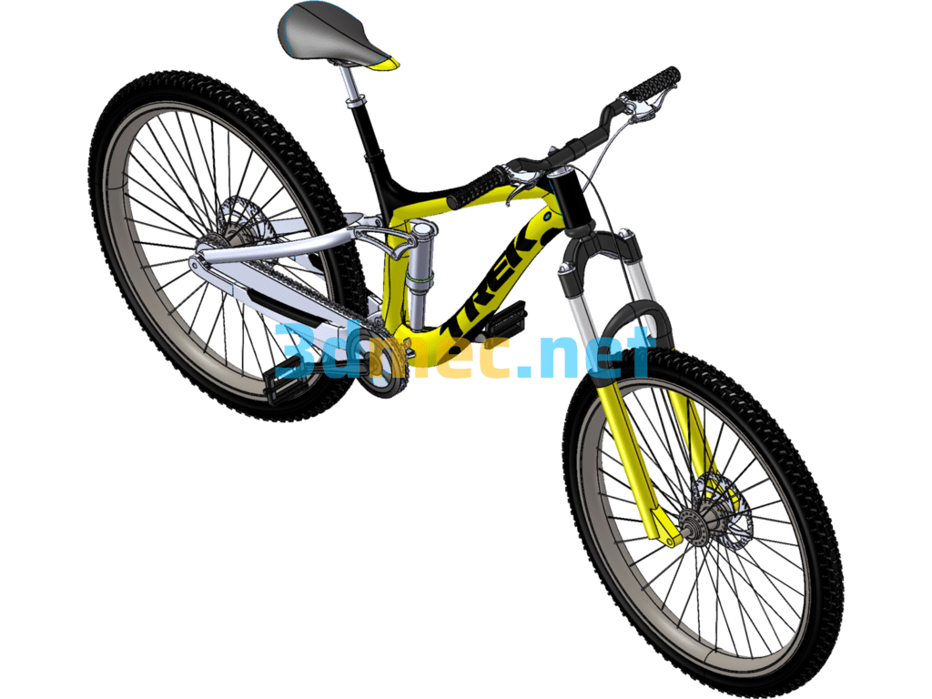 Mountain Biking - 3D Model SolidWorks Free Download