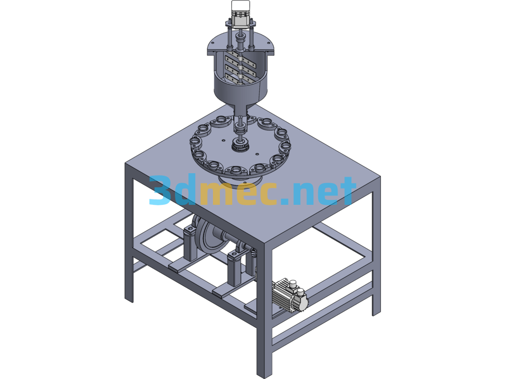 Concrete Powder Device - 3D Model SolidWorks Free Download