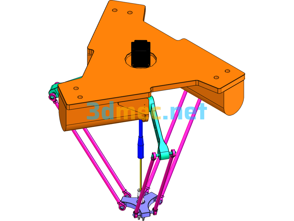 DELTA-R400 Robot - 3D Model SolidWorks Free Download