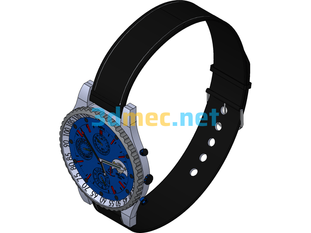 Breitling Watches - 3D Model SolidWorks Free Download