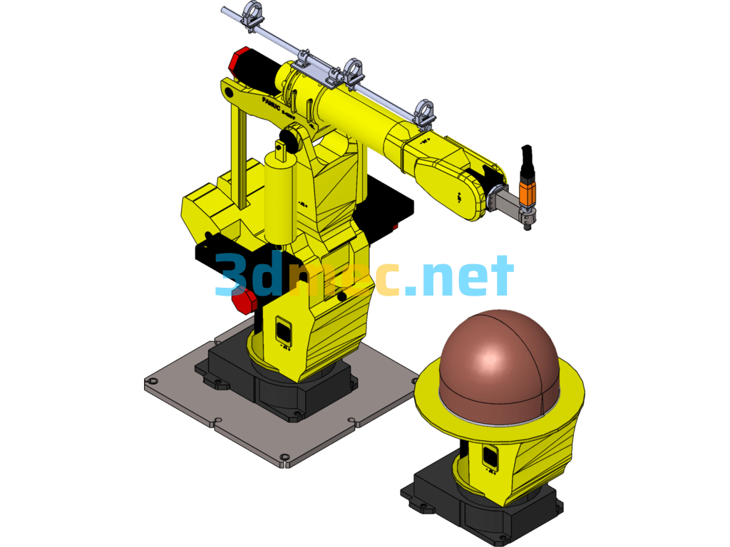 An Industrial Robot - 3D Model SolidWorks Free Download