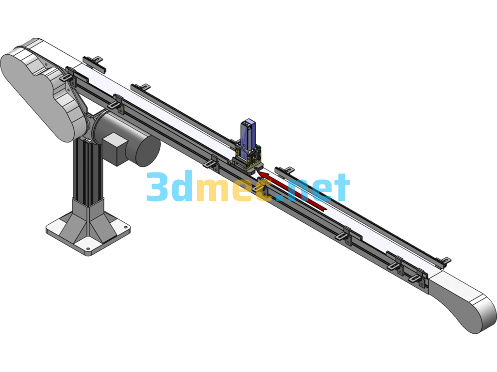 Chain Plate Line - 3D Model SolidWorks Free Download