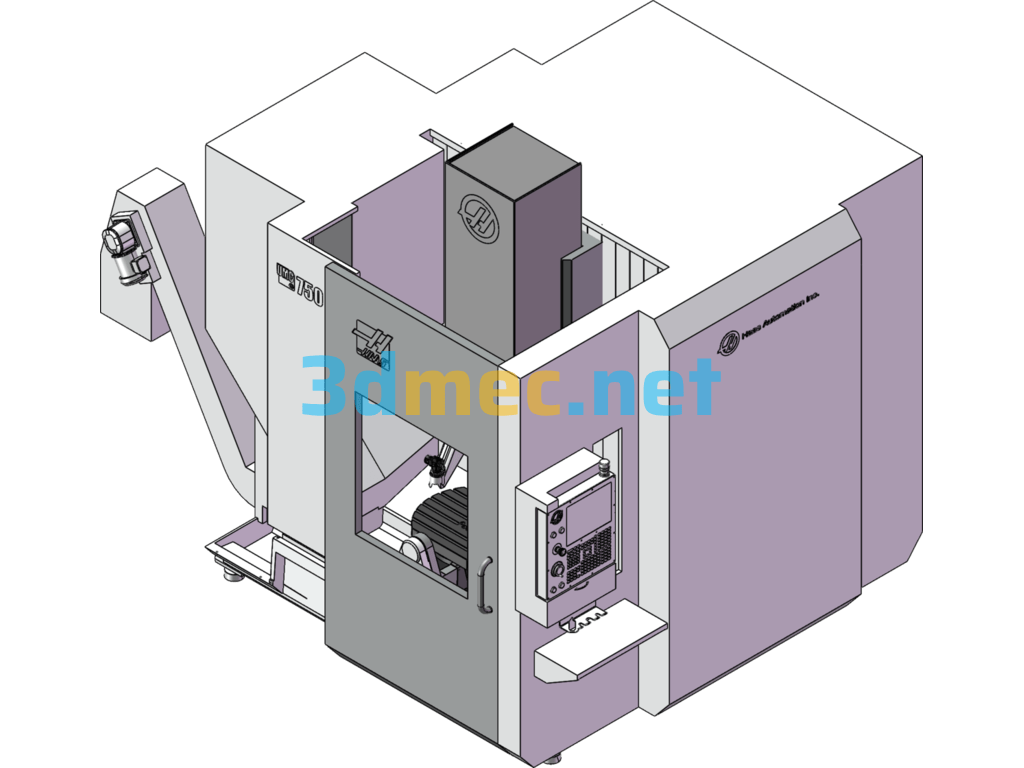 Haas 750C 5-Axis Machine Tool - 3D Model SolidWorks Free Download