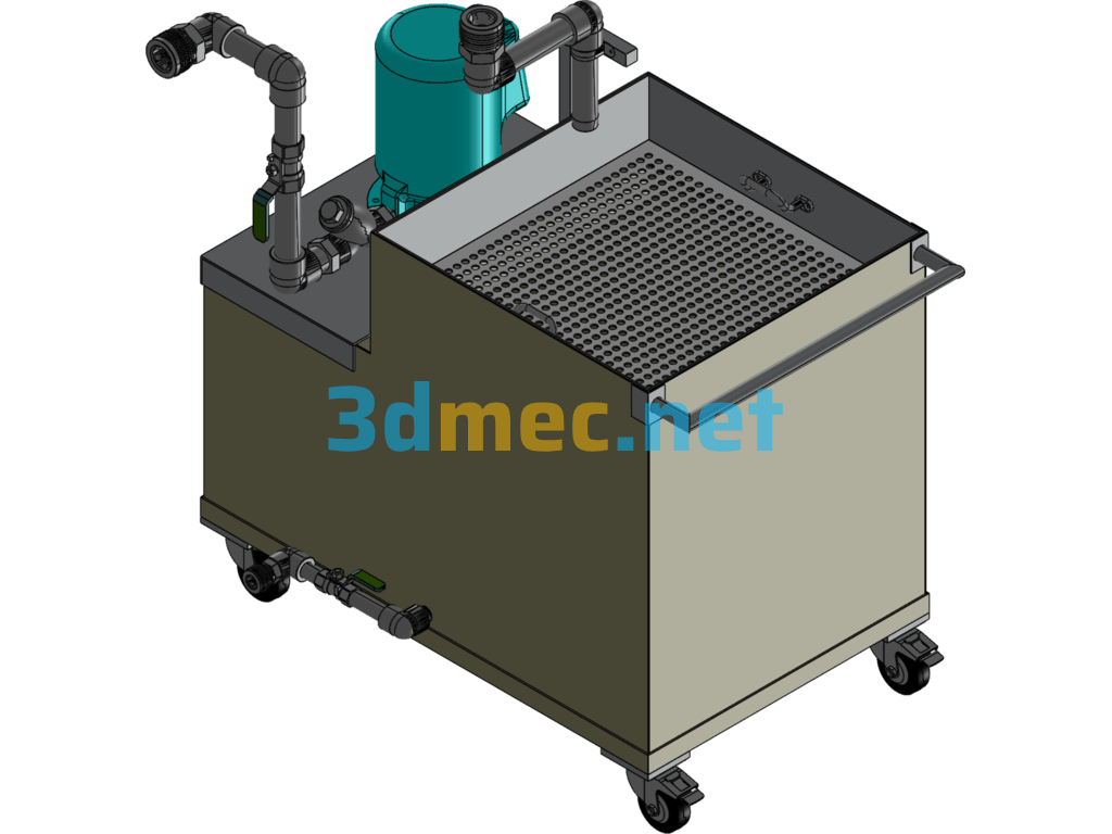 Small Cooler Design Model - 3D Model SolidWorks Free Download