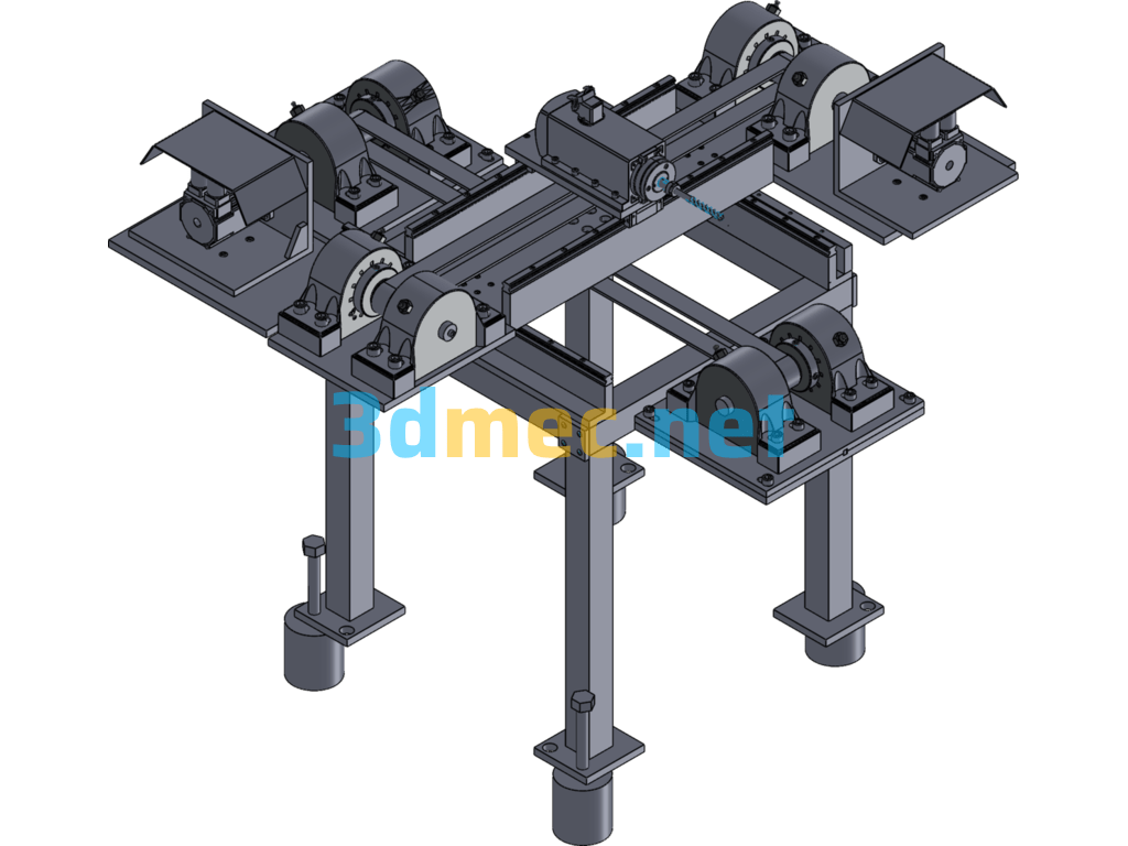 Production Rig Design Model - 3D Model SolidWorks Free Download