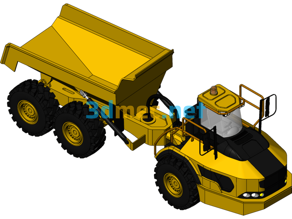 Dump Truck Model - 3D Model SolidWorks Free Download