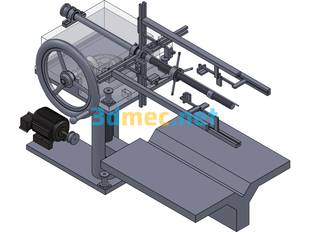 Motor Winding Machine - 3D Model SolidWorks Free Download