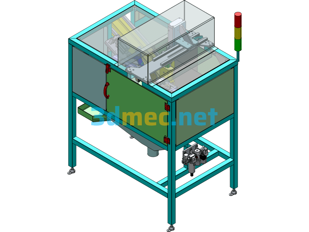 Gear Cleaning Machine Design Model - 3D Model SolidWorks Free Download