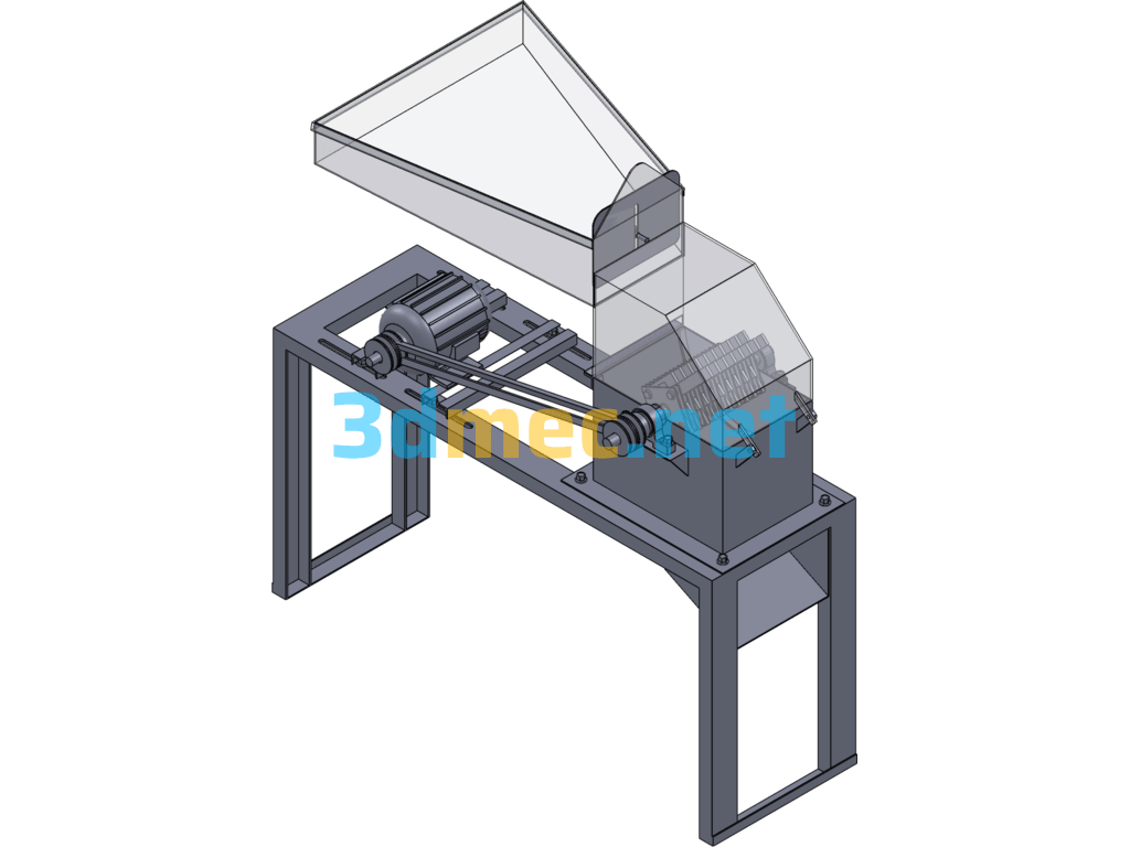 Poultry Meat Grinder Design Model - 3D Model SolidWorks Free Download