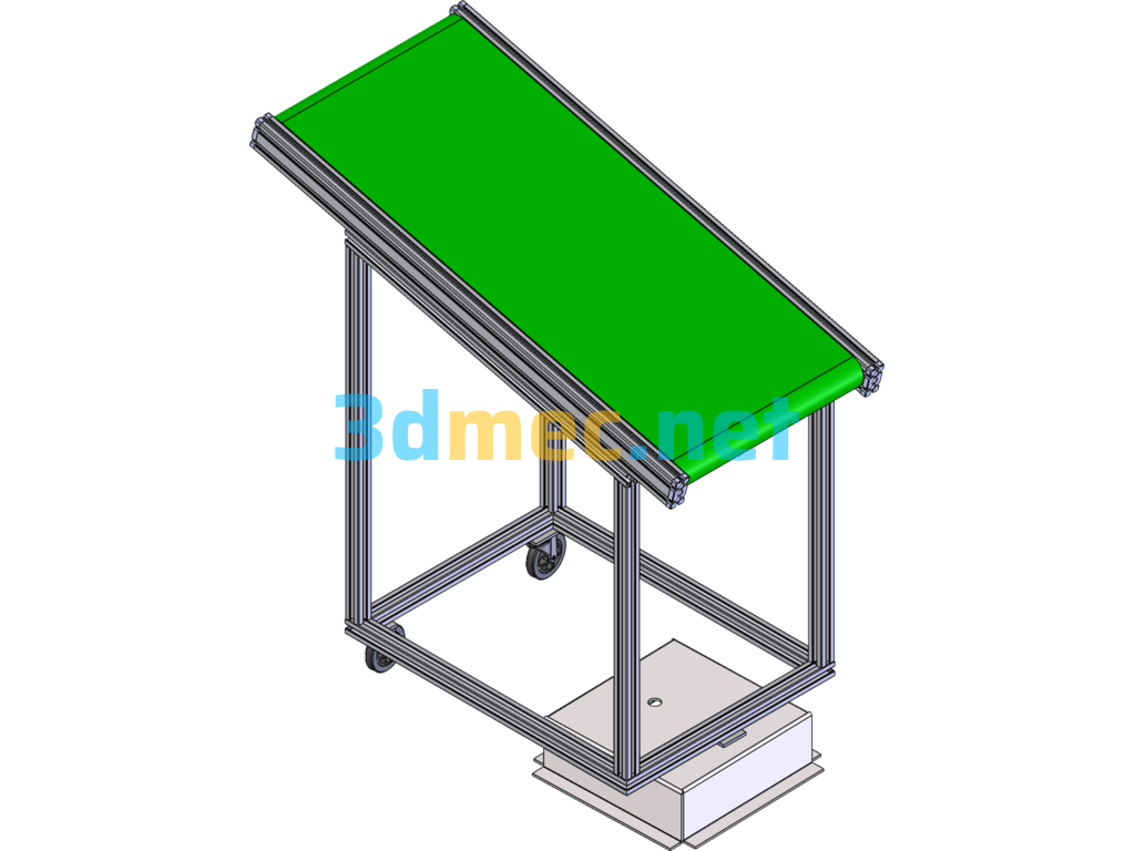 Rotating Belt Line - 3D Model SolidWorks Free Download