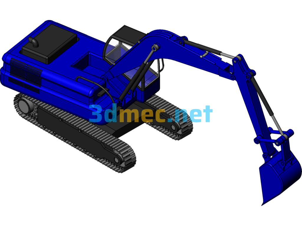 Simple Excavator - 3D Model SolidWorks Free Download