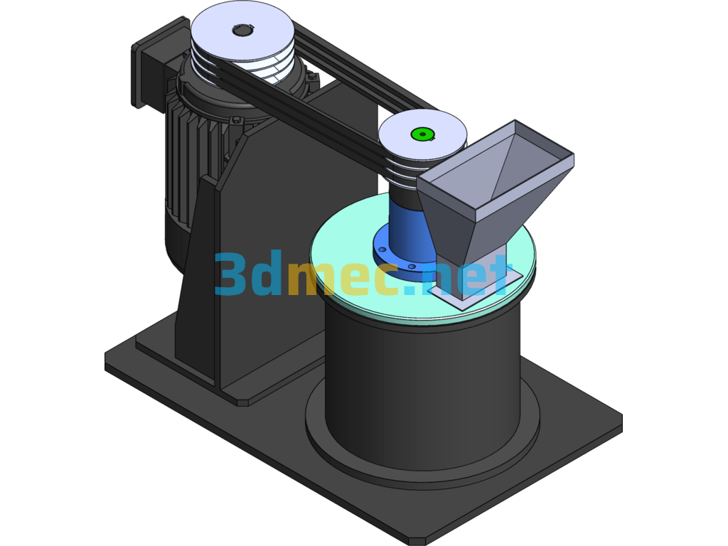 Vertical Shaft Crusher - 3D Model SolidWorks Free Download