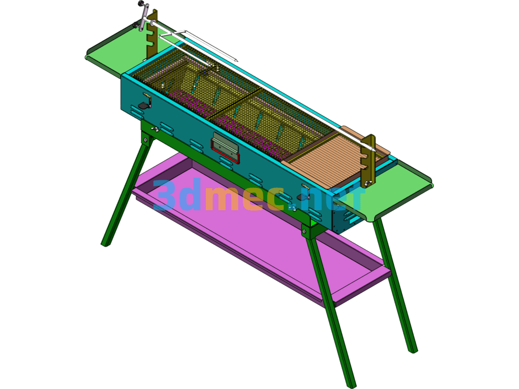 Removable Grill - 3D Model SolidWorks Free Download