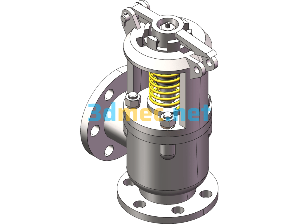 Safety Valve - 3D Model SolidWorks Free Download