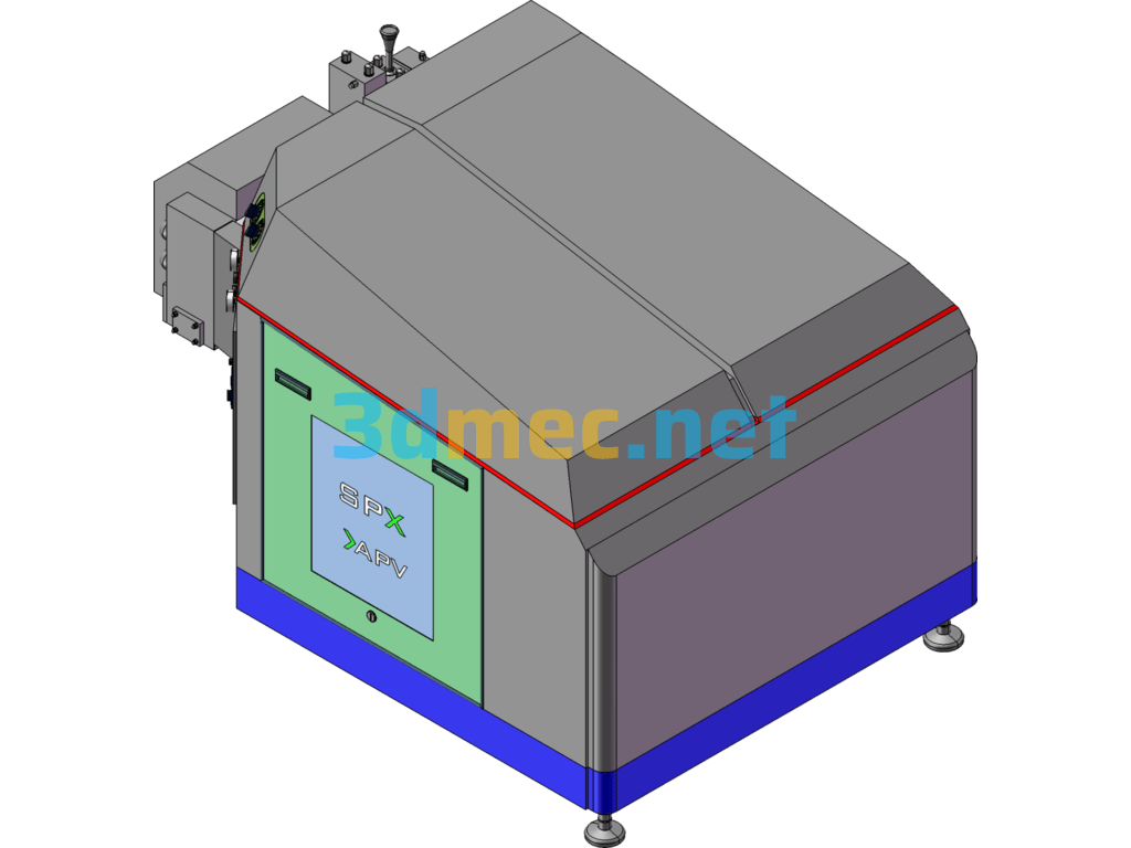 APV Homogenizer - 3D Model SolidWorks Free Download