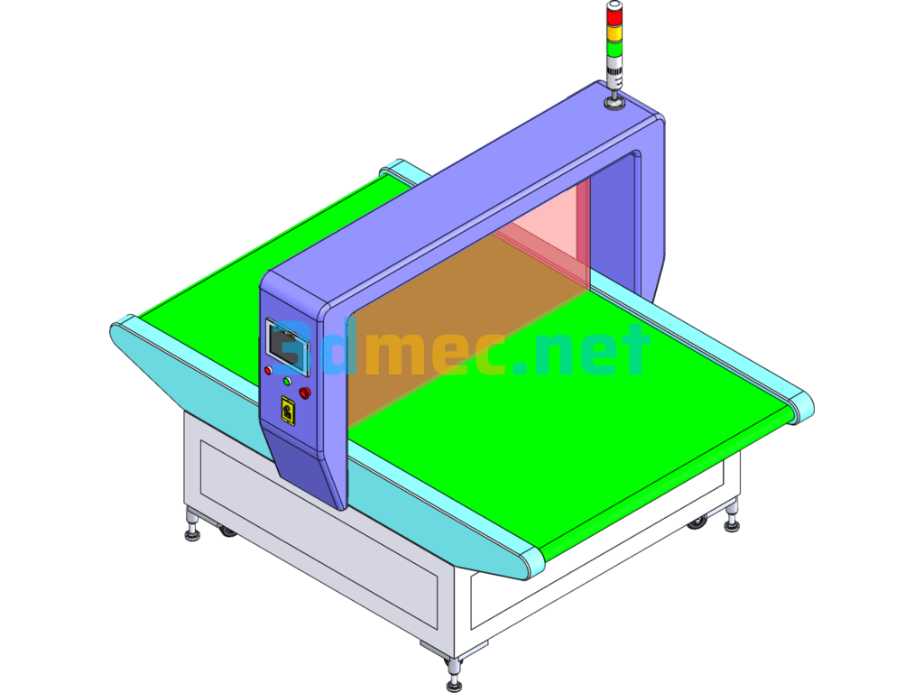 Metal Detector 3D Drawing - 3D Model SolidWorks Free Download