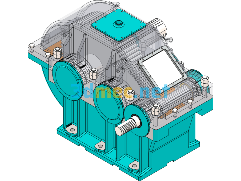 Gearbox-Must-Have For University Course Design - 3D Model SolidWorks Free Download