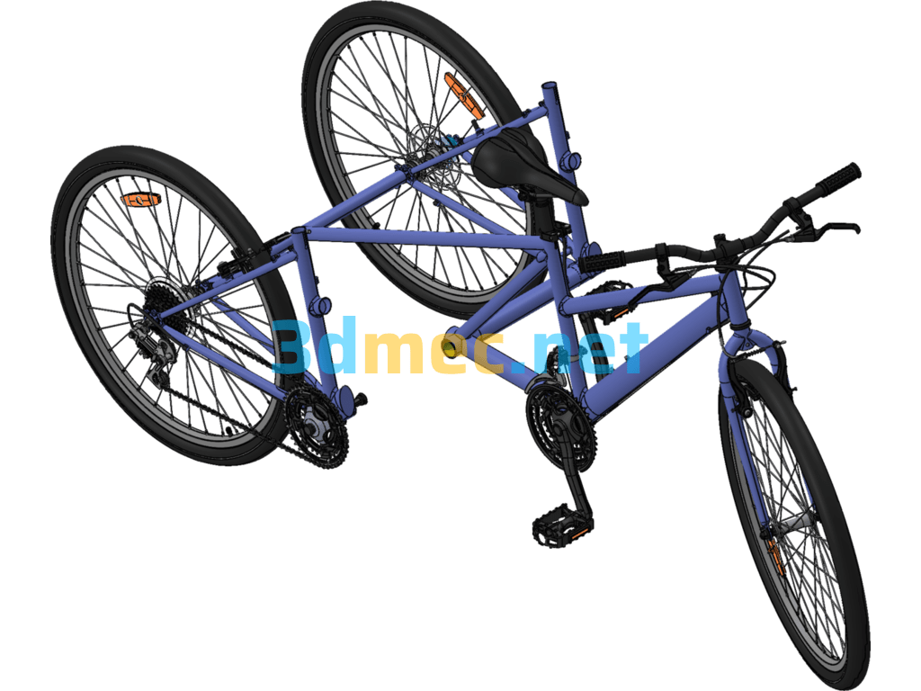 Three-Wheeled Bicycle Model - 3D Model SolidWorks Free Download