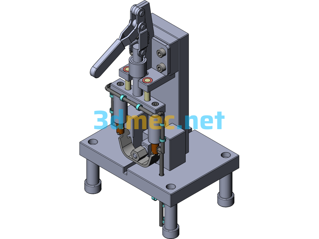 Welding Fixture Lock Pin - 3D Model SolidWorks Free Download