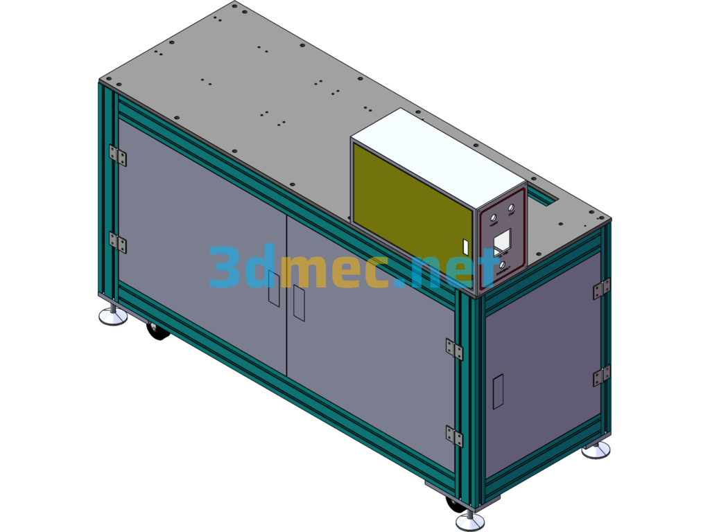 Non-Standard Equipment Frame Chassis Profile Frame - 3D Model SolidWorks Free Download