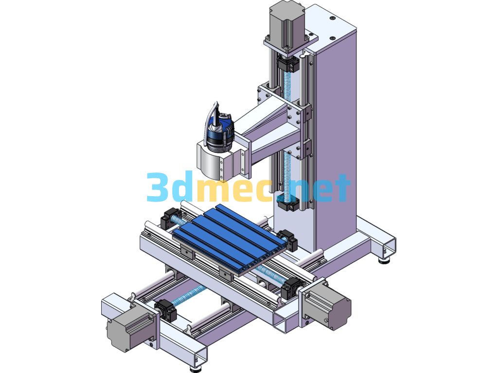 Small Desktop Engraving Machine - 3D Model SolidWorks Free Download