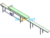Double-Layer Conveyor Belt Line – 3D Model SolidWorks