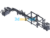 Large-Scale Unpacking, Packing, Weighing, Sealing And Palletizing Production Line – 3D Model Exported