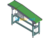 2m Long 400mm Wide Conveyor Belt – 3D Model SolidWorks