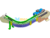 90 Degree Flexible Chain Plate Turning Line – 3D Model SolidWorks